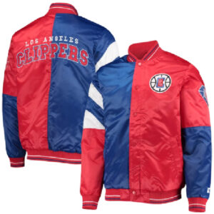 NBA LA Clippers Starter Royal/Red 75th Anniversary Varsity Jacket