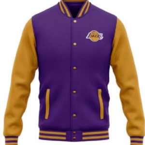 Nba Team Los Angeles Lakers Purple Gold Wool Varsity Jacket