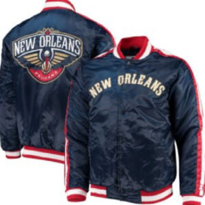 New Orleans Pelicans NBA Team Starter The Offensive Navy Varsity Jacket