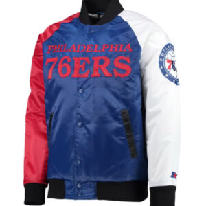 Philadelphia 76ers Starter Tricolor Remix Raglan Varsity Jacket