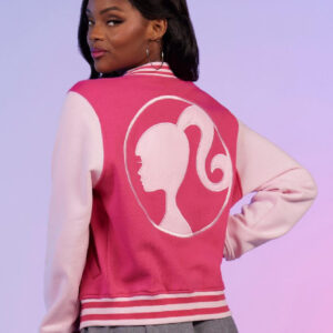 Barbie 2023 Varsity Jacket Pink