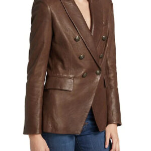 Law Order Svu Mariska Hargitay Brown Leather Jacket