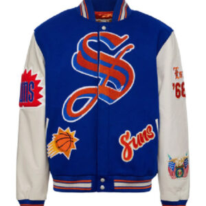 NBA Team Phoenix Suns Blue Wool Varsity Jacket