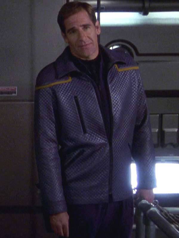 Star Trek Enterprise Season 01 Quilted Leather Jacket