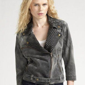 Gossip Girl Season 3 Taylor Momsen Gray Denim Jacket