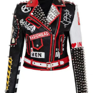 Kiel West Hip Hop Rock Biker Leather Jacket