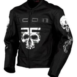 Icon Motorhead Skull Leather Motorcycle Jacket