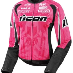 Pink Icon Motorcycle Jacket