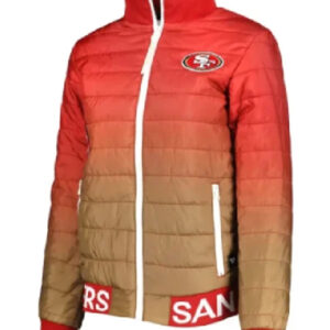 San Francisco 49ers Gold Puffer Jacket