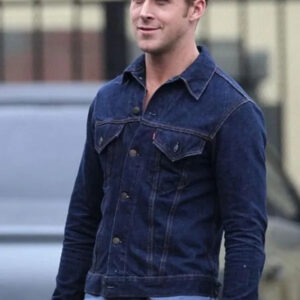 Ryan Gosling Drive Blue Denim Trucker Jacket