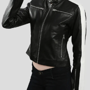 Corinne Fox Beat Shazam Season 5 Black Leather Jacket