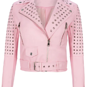 Girls5eva Busy Philipps Pink Leather Jacket