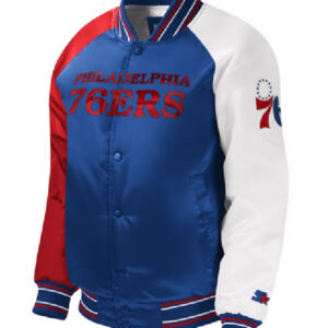 Philadelphia 76ers NBA Team Youth Starter Raglan Varsity Jacket