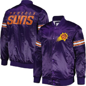 Phoenix Suns NBA Team Starter Pick & Roll Purple Varsity Jacket