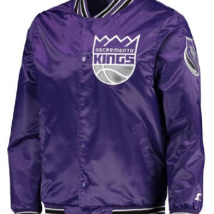 acramento Kings NBA Team The Diamond Classic Purple Varsity Jacket