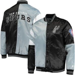 San Antonio Spurs Starter NBA Team 75th Anniversary Leader Color Block Varsity Jacket