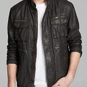 13 Reasons Why S04 Brandon Flynn Black Leather Jacket