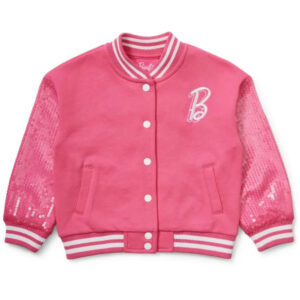 Barbie 2023 Sequin Wool Varsity Jacket