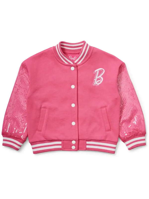 Barbie 2023 Sequin Wool Varsity Jacket