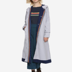 Bbc Her Universe 13th Doctor Who Halloween Costume Gray Trench Coat