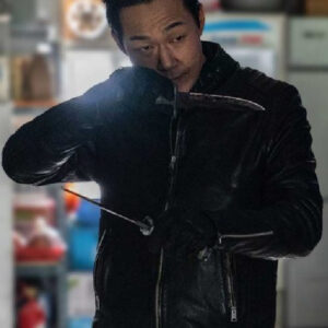 Bloodhounds 2023 Choi Young Joon Black Leather Jacket