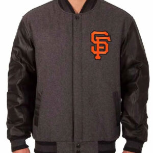 Charcoal/Black San Francisco Giants Varsity Jacket