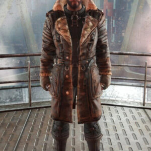 Elder Maxson Fallout 4 Battle Long Leather Jacket Coat