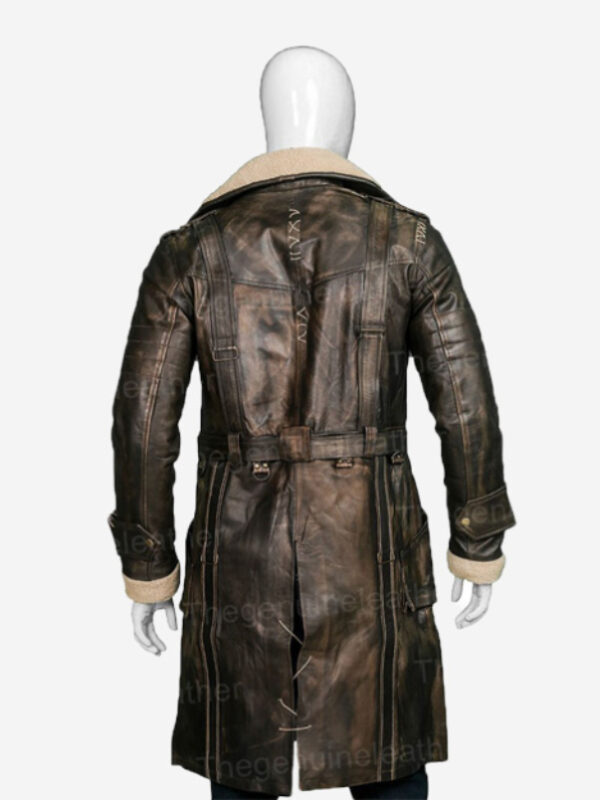 Elder Maxson Fallout 4 Battle Long Leather Jacket Coat