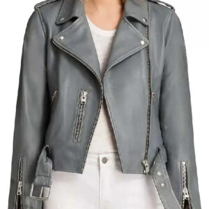 Fbi Most Wanted Roxy Sternberg Gray Leather Jacket