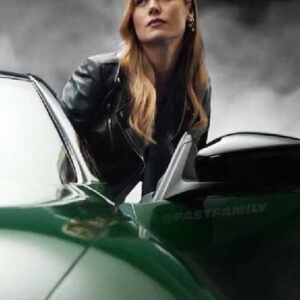 Fast X 2023 Brie Larson Black Leather Jacket