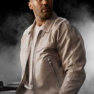 Fast X 2023 Jason Statham Beige Leather Jacket