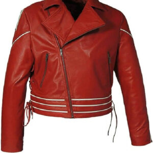 Freddie Mercury Red Concert Leather Jacket