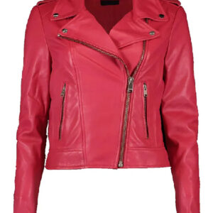 Hannah Brown The Bachelorette Hot Pink Leather Jacket