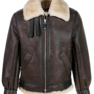 Leon Kennedy Resident Evil 4 Remake Shearling Jacket