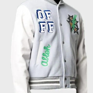 Lil Durk Off White Bomber Varsity Jacket