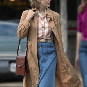 Love Death 2023 Elizabeth Olsen Brown Trench Coat