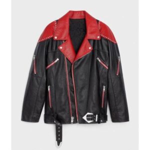 Love Like This Zayn Malik Black Red Leather Jacket