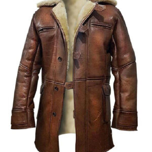 Brown Bane Leather Coat