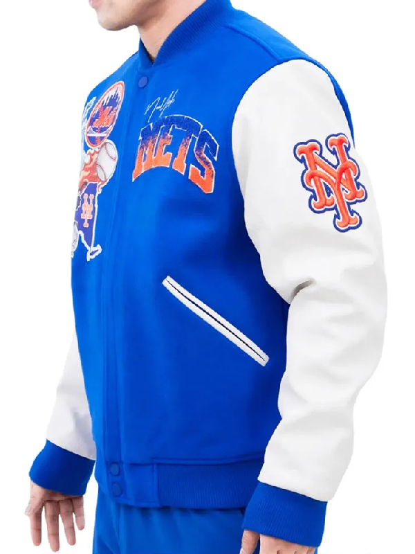 NY Mets Home Town Wool Varsity Jacket