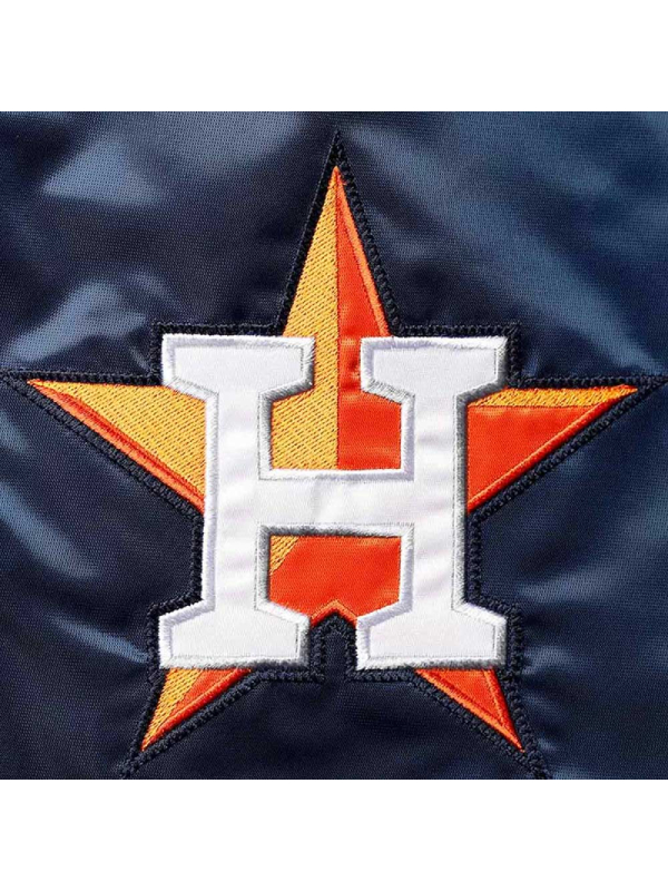 Navy Houston Astros The Diamond Satin Jacket
