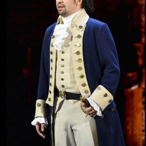 Lin-manuel Miranda Alexander Hamilton Wool Cosplay Blue Coat