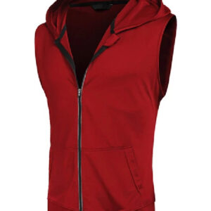 Red Hooded Vest