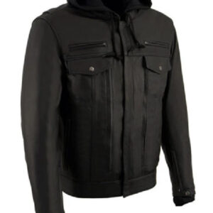Rk800 Andriod Leather Hoodie Jacket