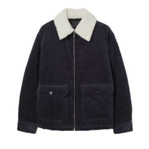 School Spirits 2023 Kristian Flores Black Corduroy Jacket