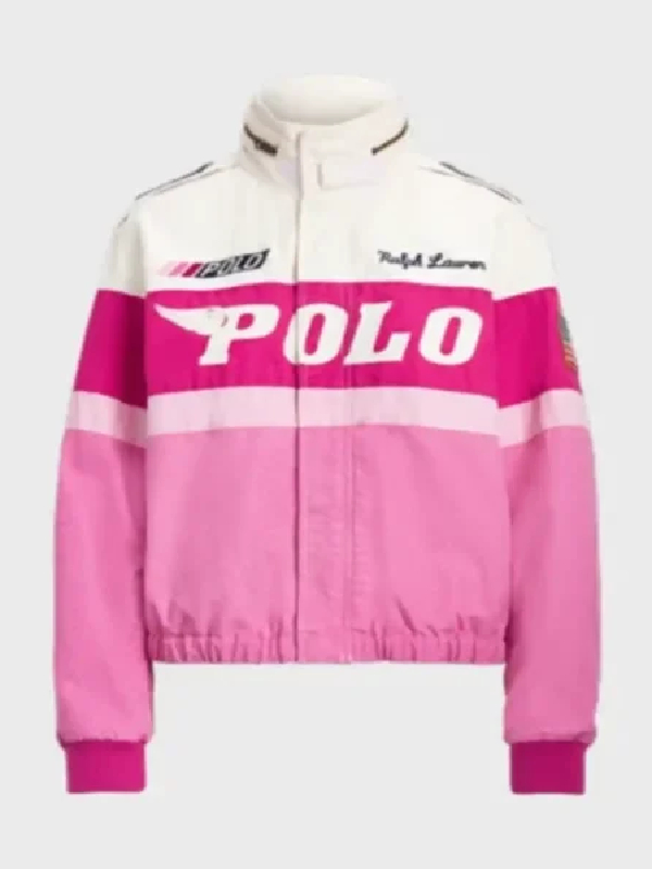 Ralph Lauren Polo Pink Racer Cotton Jacket