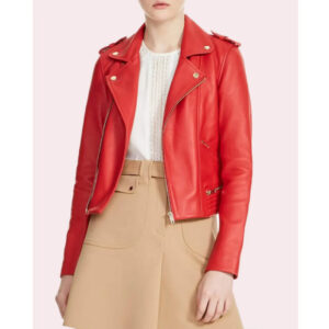 Riverdale S03 Madelaine Petsch Red Leather Jacket