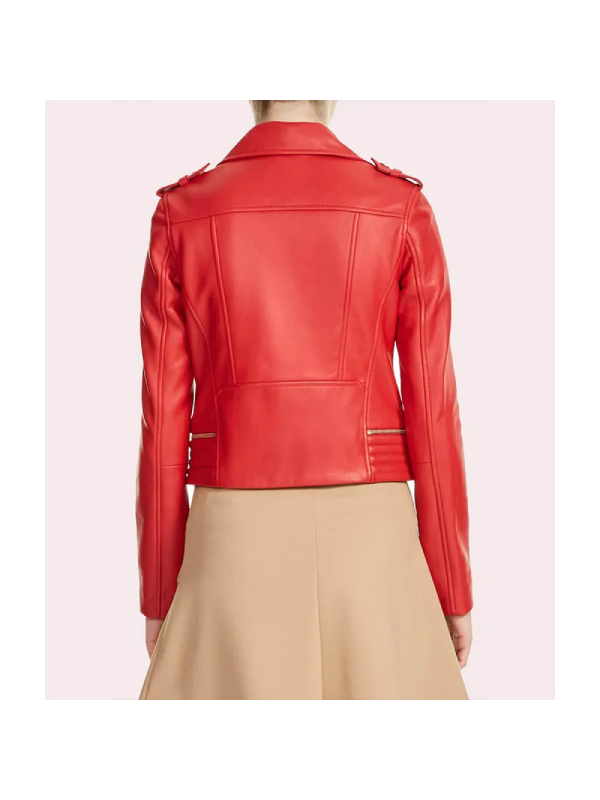 Riverdale S03 Madelaine Petsch Red Leather Jacket