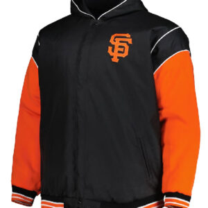 San Francisco Giants Black and Orange Hoodie Jacket