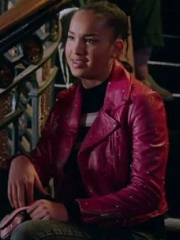 Sofia Wylie High School Musical Pink Leather Jacket