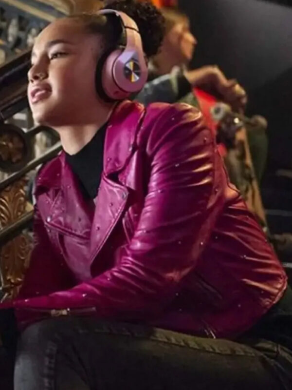 Sofia Wylie High School Musical Pink Leather Jacket